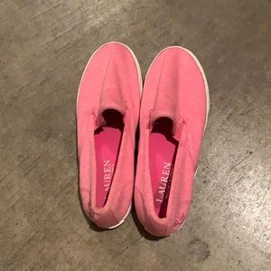 WOMENS RALPH LAUREN SLIP ON SNEAKER
